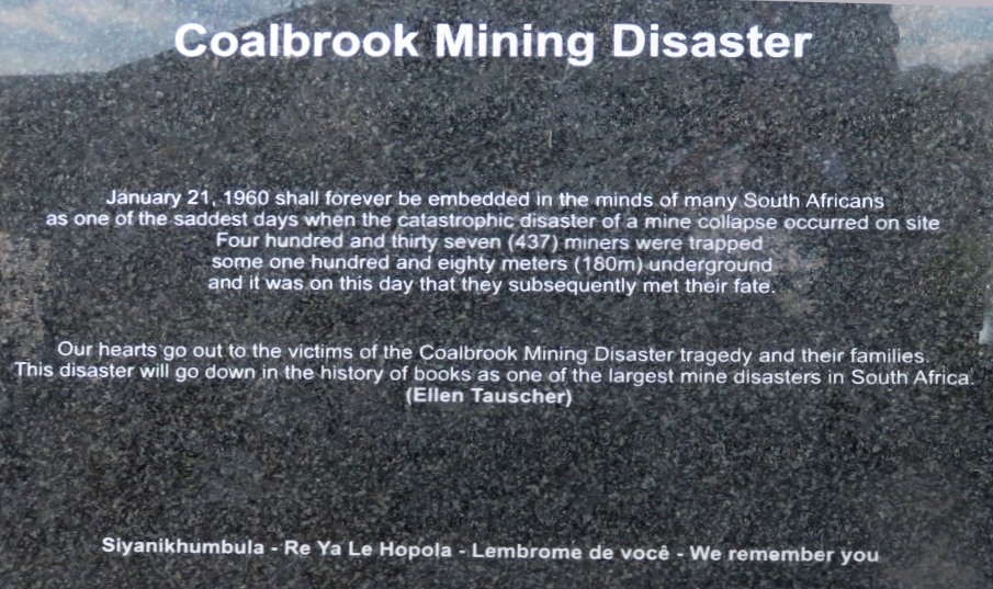 Coalbrook 2nd memorial text